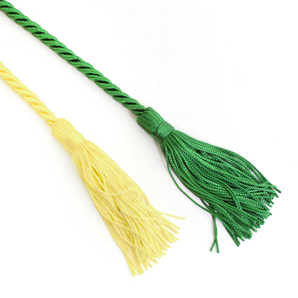 Graduation, Double Honor Cords, Emerald/Lemon